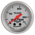 2-1/16" Water Trykk, 0-35 Psi, Marine Silver Ultra-Lite