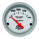 2-1/16" Oljetrykk, 0-100 Psi, Marine Silver Ultra-Lite
