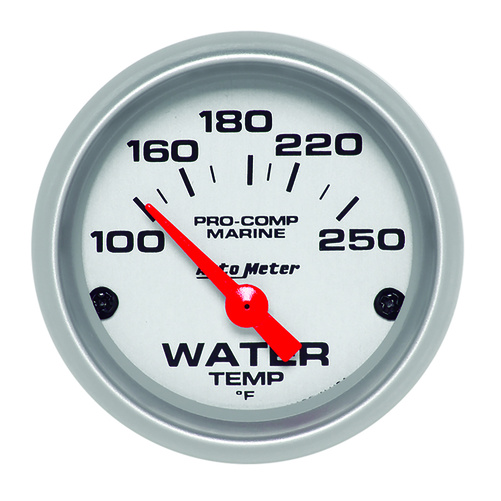 2-1/16" Vanntemperatur, 100-250 °F, Marine Silver Ultra-Lite