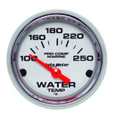 2-1/16" Vanntemperatur, 100-250 °F, Marine Chrome Ultra-Lite