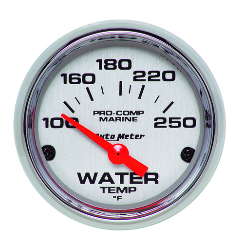 2-1/16" Vanntemperatur, 100-250 °F, Marine Chrome Ultra-Lite