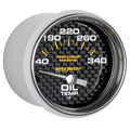 2-1/16" Oljetemperatur, 140-340 °F, Marine Carbon Fiber
