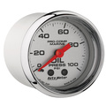 2-1/16" Oljetrykk, 0-100 Psi, Marine Chrome Ultra-Lite