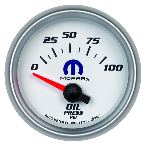 2-1/16" Oljetrykk, 0-100 Psi, Mopar