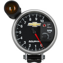 5" Turteller, 0-10,000 Rpm, Pedestal W/ Ext. Shift-Lite, Chevy Gold Bowtie
