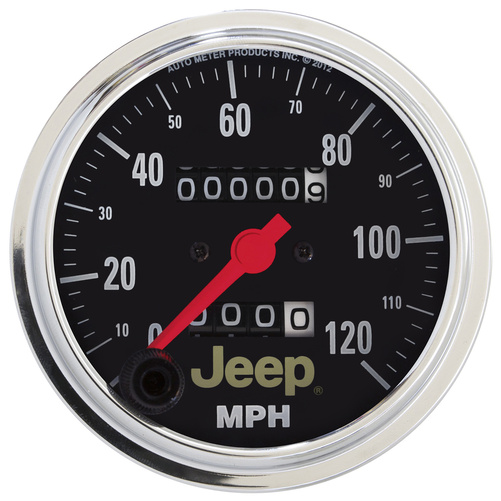 3-3/8" Hastighetsmåler, 0-120 Mph, Jeep