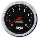 3-3/8" In-Dash Turteller, 0-8,000 Rpm, Jeep