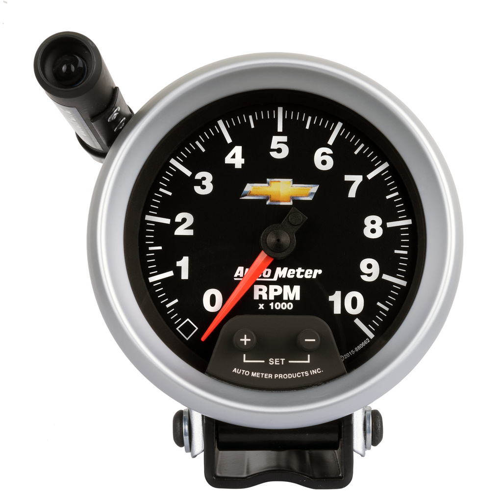 3-3/4" Pedestal Turteller, 0-10,000 Rpm, Chevy Gold Bowtie