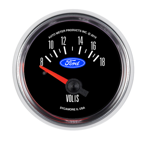 2-1/16" Voltmeter, 8-18v, Ford