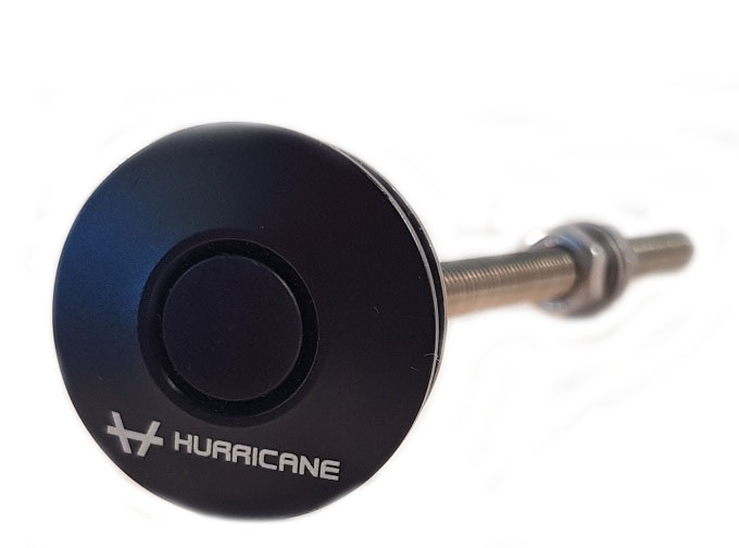 Hurricane - Push-Clips hurtiglås 31,5 mm svart (Panserlås)