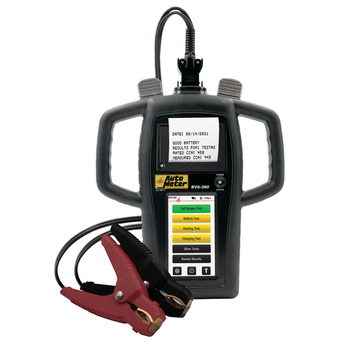 Bva-360p; Hand-Held Battery & Electrical System Tester With Printer