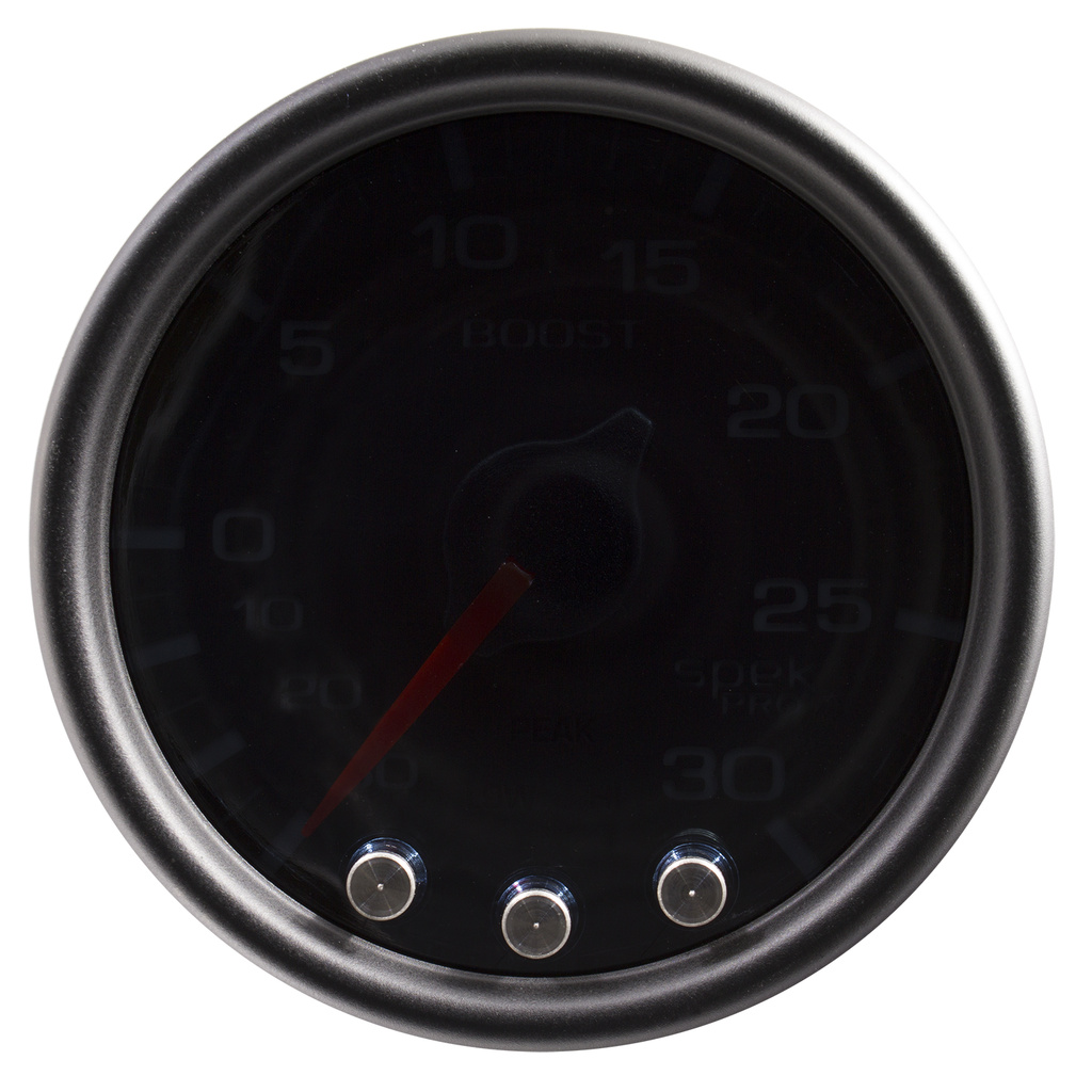 2-1/16" Boost/Vakuum, 30 In Hg/30 Psi, Spek-Pro, Black/Black