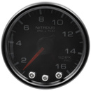 2-1/16" Nitrous Trykk, 0-1600 Psi, Spek-Pro, Black/Black