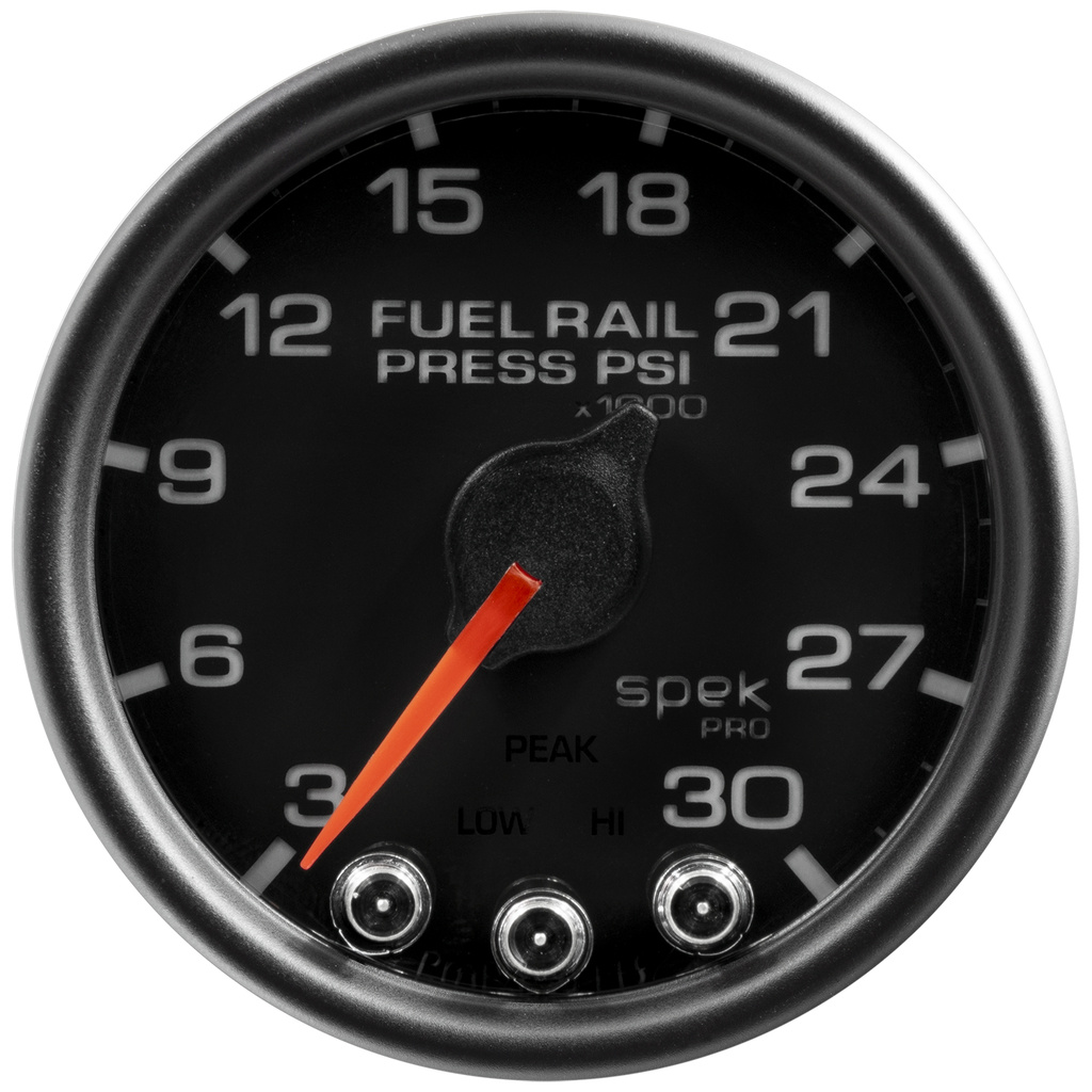 2-1/16" Fuel Rail Trykk, 3-30k Psi, Spek-Pro, Black/Black
