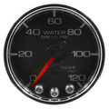 2-1/16" Water Trykk, 0-120 Psi, Spek-Pro, Black/Chrome