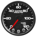 2-1/16" Water Trykk, 0-120 Psi, Spek-Pro, Black/Black