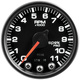 2-1/16" In-Dash Turteller, 0-11,000 Rpm, Spek-Pro, Black/Black