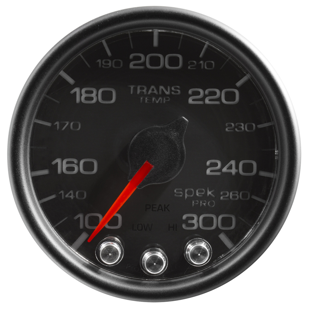 2-1/16" Transmisjon Temperatur, 100-300 °F, Spek-Pro, Black/Black