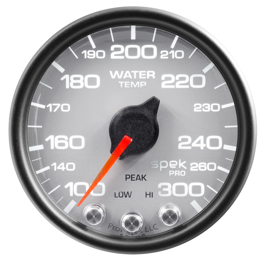 2-1/16" Vanntemperatur, 100-300 °F, Spek-Pro, Silver/Black