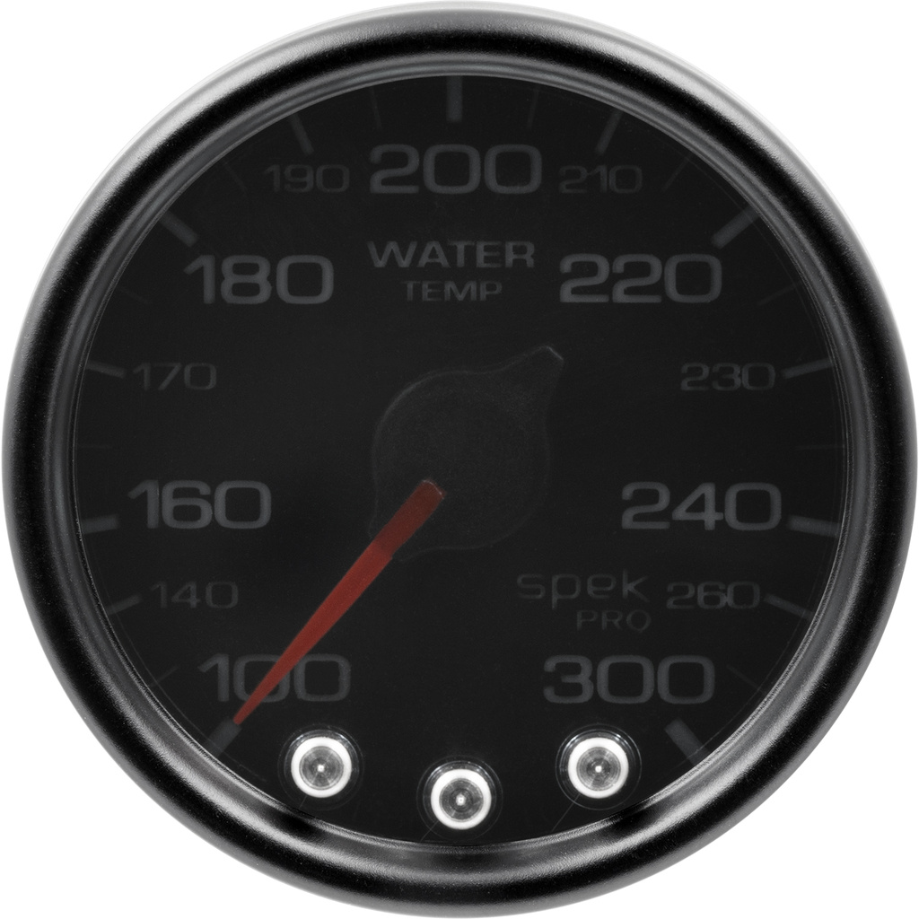2-1/16" Vanntemperatur, 100-300 °F, Spek-Pro, Black/Black