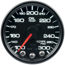 2-1/16" Oljetemperatur, 100-300 °F, Spek-Pro, Black/Black, Ecu