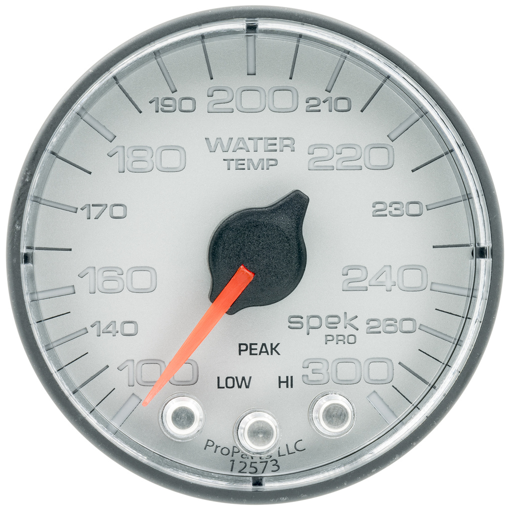 2-1/16" Vanntemperatur, 100-300 °F, Spek-Pro, Silver/Black