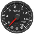2-1/16" Nitrous Trykk, 0-1600 Psi, Spek-Pro, Black/Black