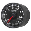 2-1/16" Nitrous Trykk, 0-1600 Psi, Spek-Pro, Black/Black