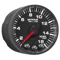 2-1/16" Nitrous Trykk, 0-1600 Psi, Spek-Pro, Black/Black