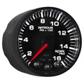 2-1/16" Nitrous Trykk, 0-1600 Psi, Spek-Pro, Black/Black