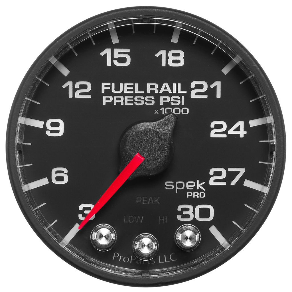 2-1/16" Fuel Rail Trykk, 3-30k Psi, Spek-Pro, Black/Black