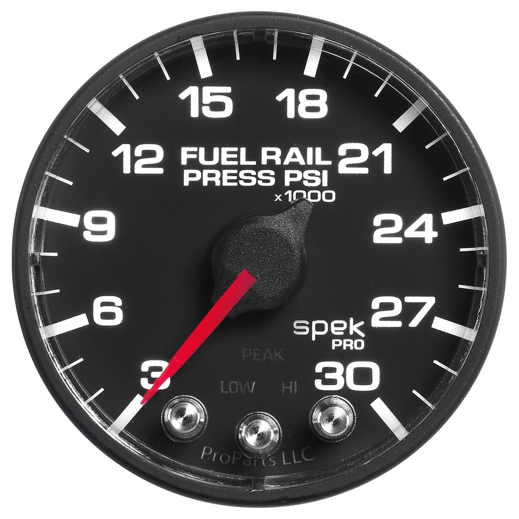 2-1/16" Fuel Rail Trykk, 3-30k Psi, Spek-Pro, Black/Black