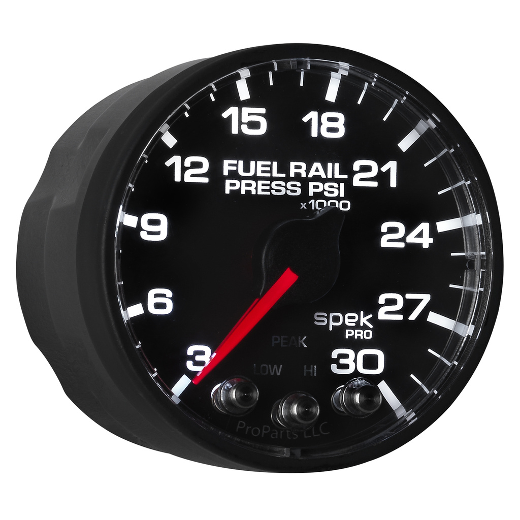 2-1/16" Fuel Rail Trykk, 3-30k Psi, Spek-Pro, Black/Black