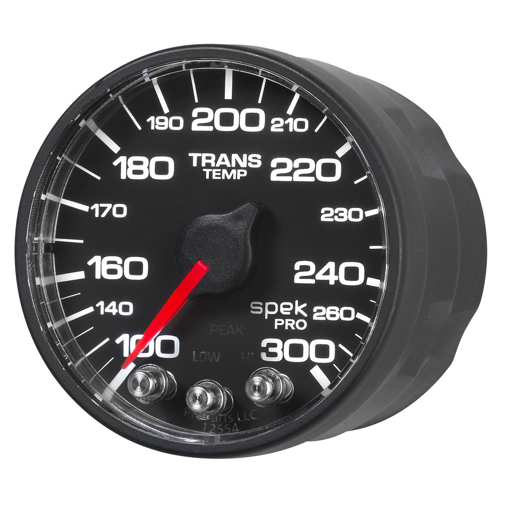 2-1/16" Transmisjon Temperatur, 100-300 °F, Spek-Pro, Black/Black