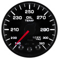 2-1/16" Oljetemperatur, 180-320 °F, Spek-Pro, Black/Black, Ecu