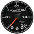 2-1/16" Water Trykk, 0-120 Psi, Spek-Pro, Black/Black (For 100 Psi Sensor Not Incl)