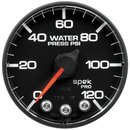 2-1/16" Water Trykk, 0-120 Psi, Spek-Pro, Black/Black (For 100 Psi Sensor Not Incl)