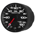 2-1/16" Oljetrykk, 0-120 Psi, Spek-Pro, Black/Black, Ecu
