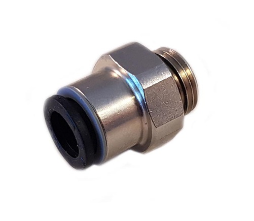 1/8 pneumatisk kobling for 6mm slange - svart