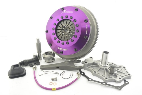 Xtreme Performance - 200mm Stum Keramisk Twin plate Clutchsett Med svinghjul 1200Nm