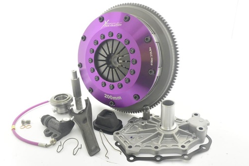 Xtreme Performance - 200mm Fjærende Keramisk Twin plate Clutchsett Med svinghjul 1200Nm