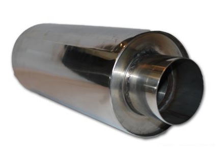 Lyddemper 3" full flyt rustfritt