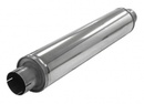 Lyddemper 3" full flyt rustfritt (625mm)