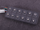 CAN tastatur (12 knapper) med flerfarget LED