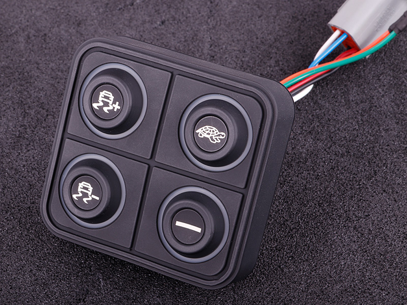 CAN tastatur (4 knapper) med flerfarget LED