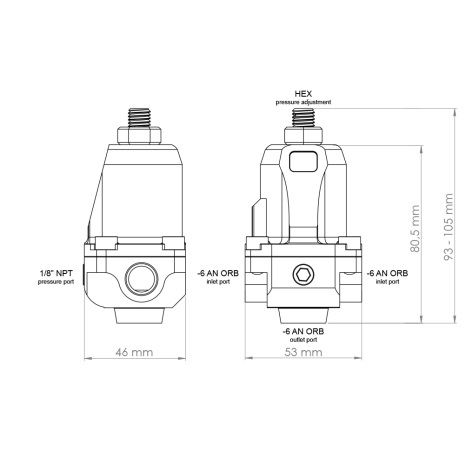 Nuke Bensintrykksregulator FPR100s