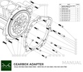 Adapterplate girkasse Nissan RB20 RB25 RBB6 RB30