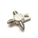 T-kryss bremserør 3/8" -24 (AN3) Rustfritt