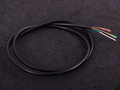 Skjermet kabel (4 ledere) svart